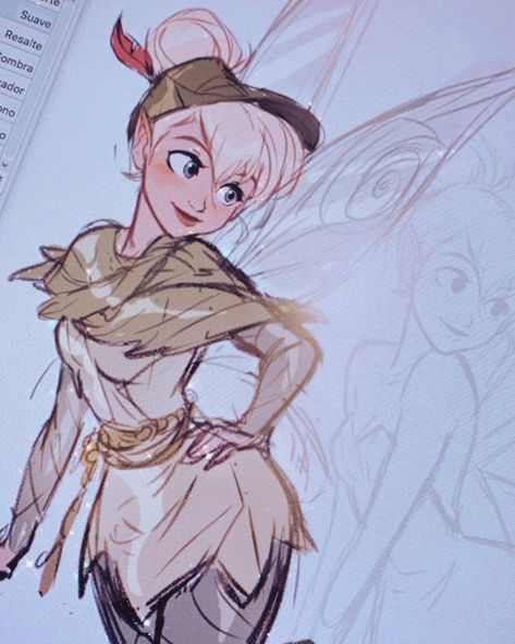 Tinkerbell Drawing, Disney Fairies Pixie Hollow, Tinkerbell Movies, Instagram Barcelona, Tinkerbell And Friends, Tinkerbell Fairies, Fairy Drawings, Disney Fairies, Fairy Art