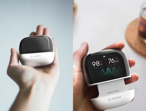 Track your heart rate and oxygen level in style! – Yanko Design Medical Design Product, Future Product Design, Medical Product Design, Medical Innovation, Medical Device Design, Module Design, Future Gadgets, Industrial Design Trends, Medical Products