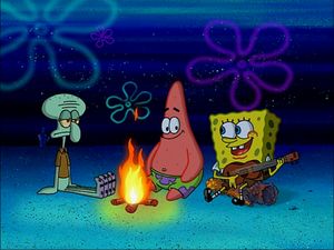 Campfire Song, Humor Spongebob, Spongebob Aesthetic, Spongebob Background, Patrick Spongebob, Wallpaper Spongebob, Campfire Songs, Spongebob Pics, Spongebob Painting