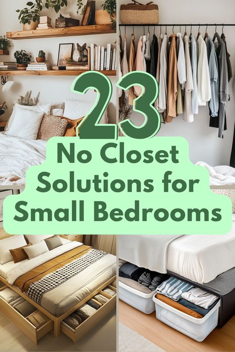 Looking for no closet storage solutions? These 23 creative small bedroom organization ideas will help you maximize every inch of your space. From under-bed storage bins to freestanding garment racks, find the best ways to keep your clothes neat and accessible!
#SmallBedroomStorage #NoCloset Storage Clothing Ideas, No Closet Clothes Storage Ideas, Bedroom Extra Storage Ideas, Bookshelf For Clothes Storage, Small Apartment Storage Solutions Closet, Adding Closet To Small Bedroom, Creative Bedroom Storage, Creative Clothes Storage, Small Closet Island Ideas