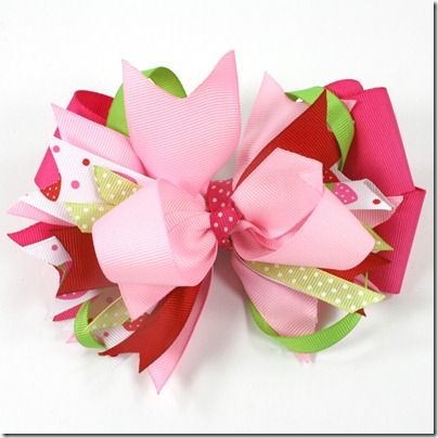 Hair Bow Instructions, Stacked Hair Bow, Princess Hair Bows, Hair Bow Tutorial, Christmas Hair Bows, Bow Headband Hairstyles, Bow Tutorial, Boutique Hair Bows, Boutique Bows