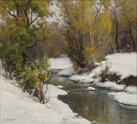 Clyde Aspevig, Snow Paintings, Jackson Hole Art, Oil Painting Pictures, Winter Paintings, Winter Landscape Painting, Painting Snow, Winter Landscapes, Image Nature