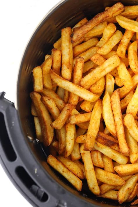 Air Fryer Frozen French Fries Colleen Christensen, French Fries Recipes, Air Fryer Frozen French Fries, Fries In The Air Fryer, Fries Recipes, Actifry Recipes, Air Fryer French Fries, Air Port, Making French Fries