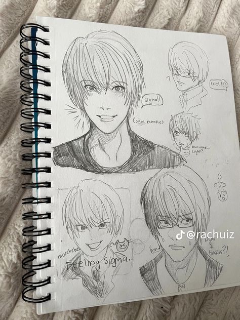 Light Yagami, Drawing Sketchbook, Sketch, Drawings