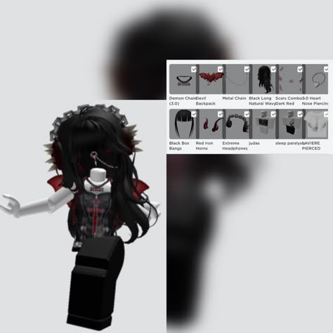 Aesthetic Roblox Name Ideas, Outfit Ideas Emo, Emo Roblox Outfits, Skins Roblox, Roblox Emo Outfits, Vampire Clothes, Outfit Roblox, Outfits Roblox, Emo Roblox Avatar