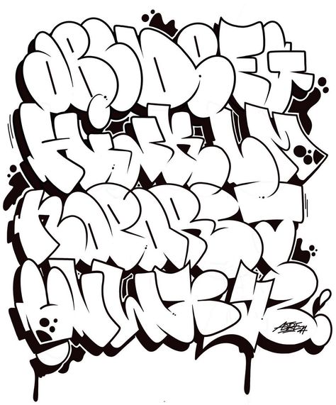 Graff Lettering, Alpha Bet, Free Graffiti Fonts, Graffiti Alphabet Wildstyle, Graffiti Alphabet Styles, Graffiti Lettering Alphabet, Graffiti Art Letters, Graffiti Wildstyle, Graffiti Text