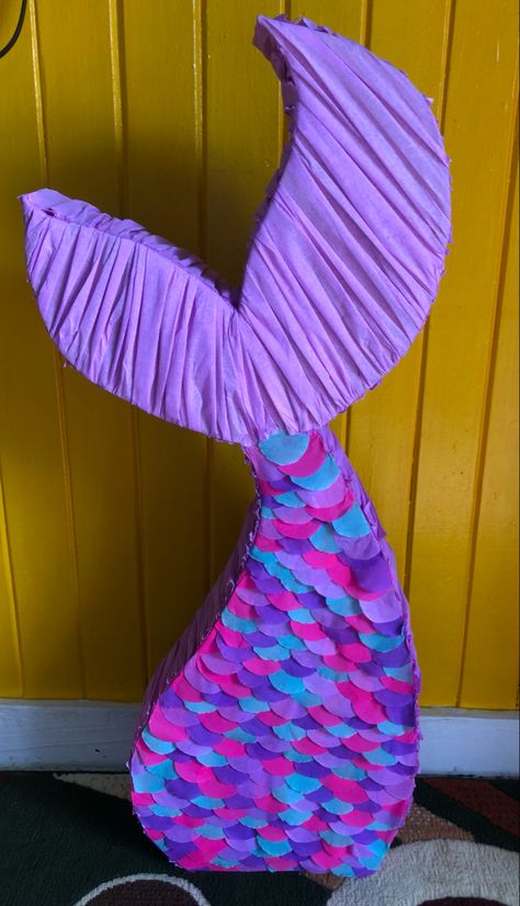 Mermaid Tail Pinata, Moana Birthday Decorations, Mermaid Pinata, Mermaid Birthday Party Food, Ariel Birthday Party, Mermaid Birthday Decorations, Mermaid Birthday Party Decorations, Large Mermaid, Mermaid Theme Birthday Party