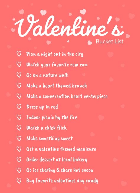 Bucket List Template, Romantic Bucket List, Indoor Picnic, Bucket List Ideas, Docs Templates, Chick Flicks, Heart Themed, Online Parties, Converse With Heart