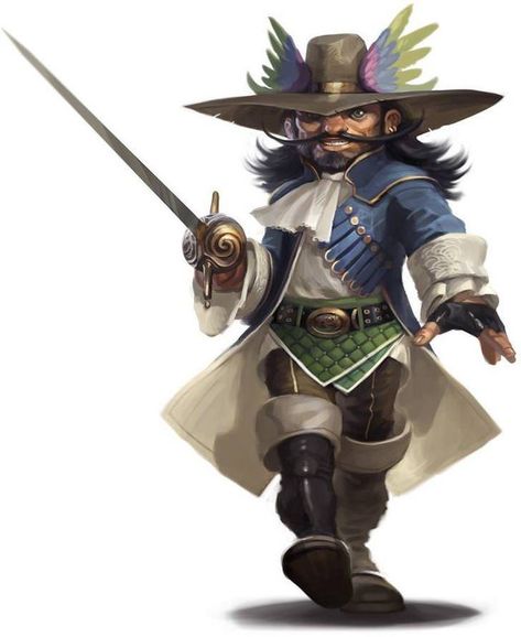 Dungeons & Dragons: Halflings and gnomes II (inspirational) - Album on Imgur Man With Rapier, Pirate Rapier, Halfling Bard, Guard Captain, Halfling Rogue, Pathfinder Character, Heroic Fantasy, Pathfinder Rpg, Fantasy Races