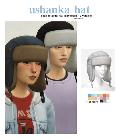 The Sims 4 Hats Cc, Sims 4 Russian Hat, Sims 4 Cc Ushanka Hat, Ushanka Sims 4 Cc, Sims4 Cc Hats, Russian Sims 4 Cc, Sims 4 Cc Winter Hat, Sims 4 Ushanka, Hats Sims 4 Cc