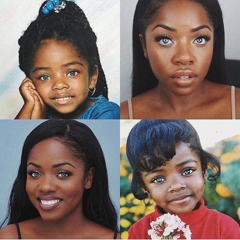 See this Instagram photo by @cydbee • 25k likes Dark Skin Blue Eyes, People With Blue Eyes, Different Colored Eyes, Vintage Black Glamour, Dark Skin Beauty, Frontal Closure, Remy Hair Extensions, Dark Skin Women, Gorgeous Eyes