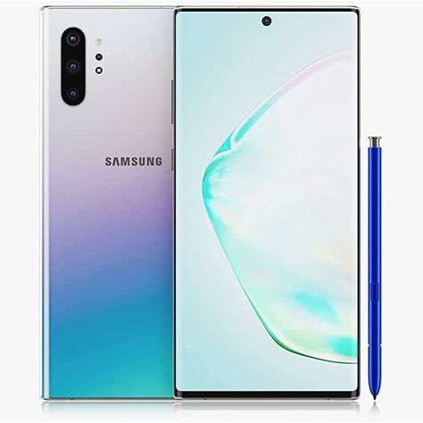 Amazon.com: Samsung Galaxy Note 10+, 256GB, Aura Glow Silver - Fully Unlocked (Renewed) : Cell Phones & Accessories Samsung Note 10 Plus, Dream Phone, Chanel Art, Switch Games, Samsung Galaxy Note 10 Plus, Voip Phone, Samsung Note 10, Samsung Galaxy Phones, Unlocked Cell Phones