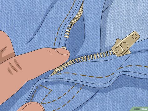 How To Fix Jean Zipper, Zipper Hacks Jeans, How To Repair A Zipper, Zipper Repair Hacks Straw, Fix A Zipper On Jeans, Repair Zipper, Zipper Problems, Fix Broken Zipper, Jeans Sewing