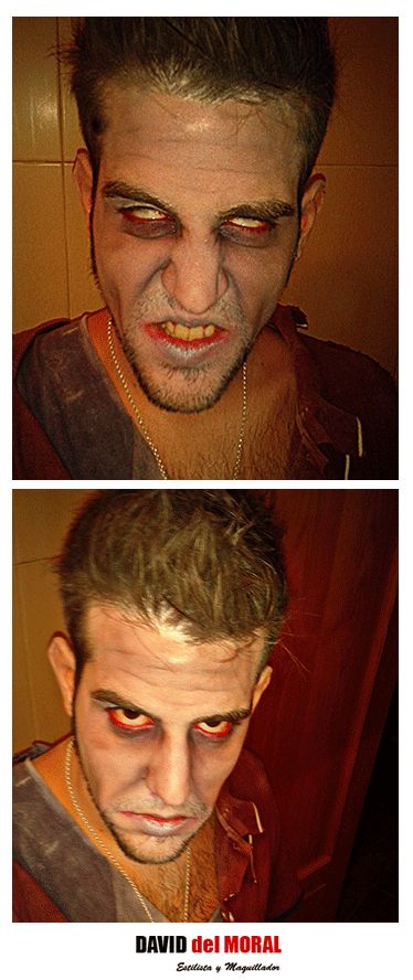 Male Zombie Makeup, Halloween Zombie Makeup Men, Zombie Makeup Men, Halloween Men Makeup, Mens Halloween Makeup, Men Makeup, Zombie Man, Make Up Halloween, Zombie Makeup