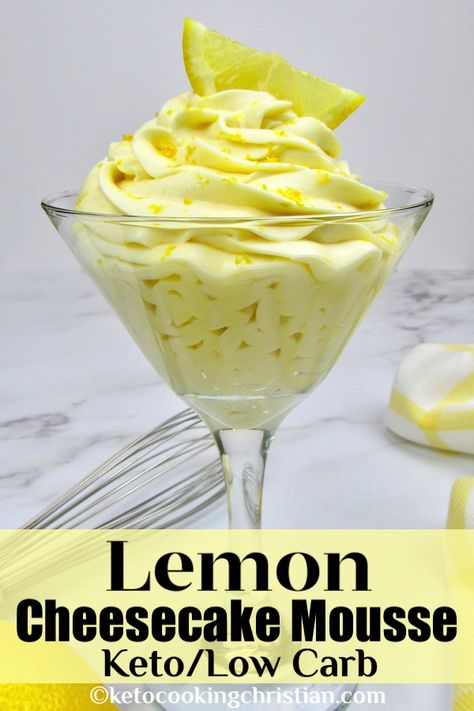 Lemon Cheesecake Mousse, Postre Keto, Cheesecake Mousse, Low Carb Cheesecake, Keto Friendly Desserts, Low Carb Low Sugar, Keto Brownies, Lemon Flavor, Carb Foods