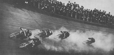 Board track racing | Progress is fine, but it's gone on for too long. Indy Car Racing, Gung Ho, Hill Climb, Dirt Track, Racing Motorcycles, Electric Motorcycle, Riding Motorcycle, Motorcycle Racing, Vintage Bikes