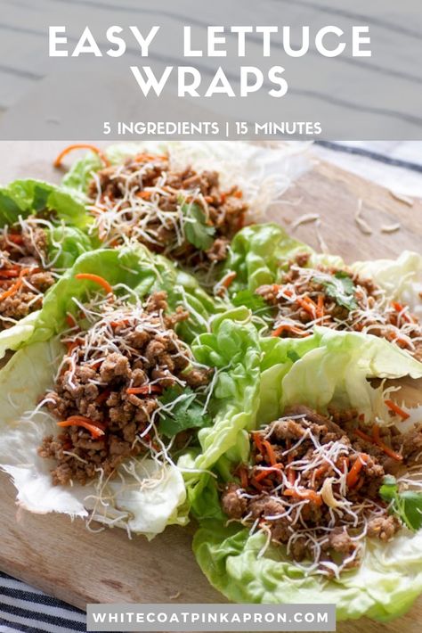 Ground Turkey Lettuce Wraps, Asian Turkey Lettuce Wraps, Pf Changs Lettuce Wraps, Salat Wraps, Easy Lettuce Wraps, Asian Lettuce Wraps, Turkey Lettuce Wraps, Lettuce Wrap Recipes, Crockpot Chili