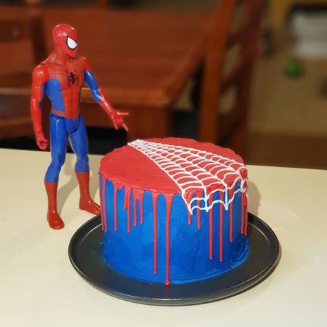 Diy Spiderman Cake, Spiderman Sheet Cake, Beer Themed Cake, Sheet Cake Ideas, Spiderman Party Supplies, Princess Theme Cake, Superhero Party Favors, Spiderman Cake Topper, Spiderman Birthday Cake