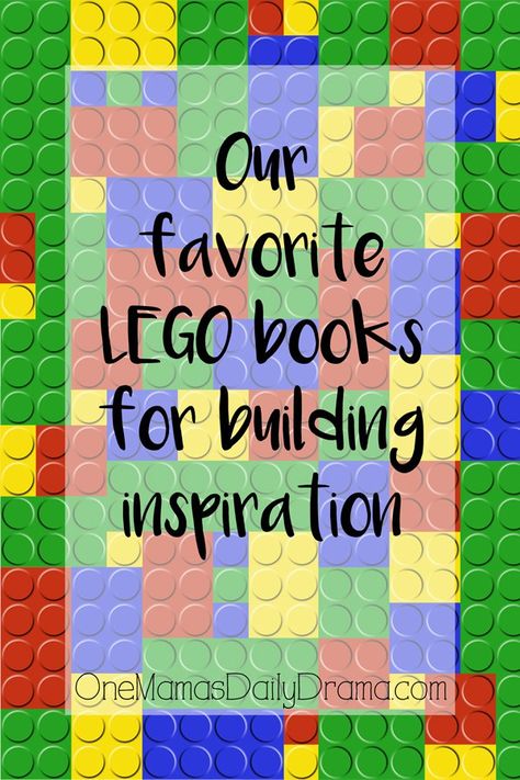 Our favorite LEGO books for building inspiration | The perfect gift idea for LEGO loving kids and a few for adults too! Lego For Adults, Daily Drama, Lego Printables, Summer Boredom Busters, Easy Kid Activities, Boredom Busters For Kids, Summer Boredom, Lego Books, Building Inspiration