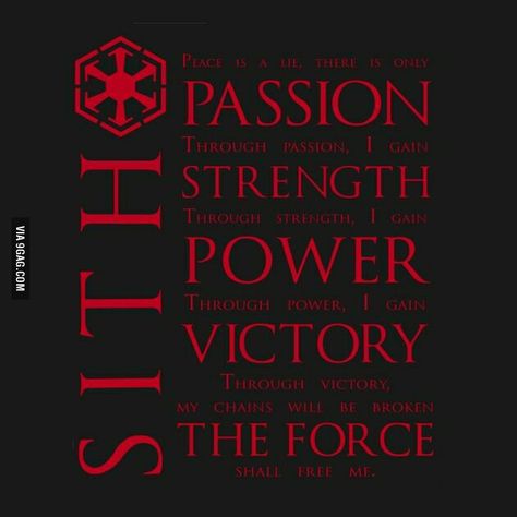 The Sith code The Sith Code, Code Tattoo, The Who Band, Space Story, Star Wars The Old, Jedi Sith, Star Wars Quotes, Star Wars Decor, The Sith