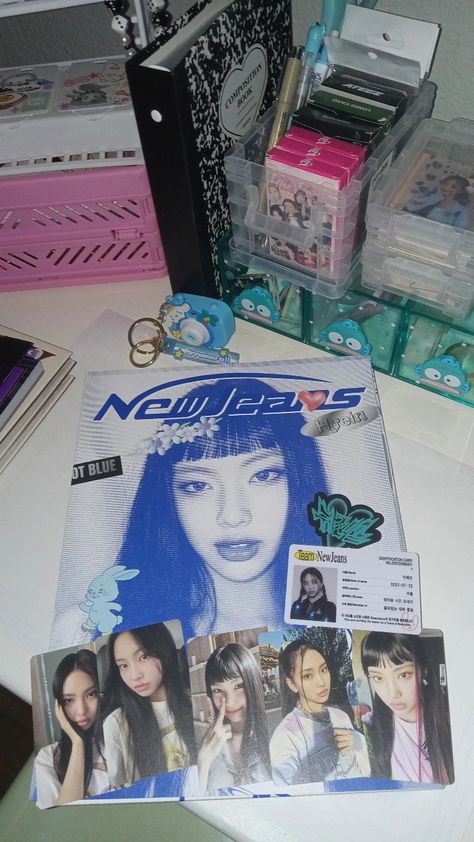 #newjeans #hyein #kpop #album Hyein Kpop, Stationary Haul, New Jeans Hyein, Album Kpop, Newjeans Hyein, Kpop Album, Kpop Albums, Blue Book, Blue Books