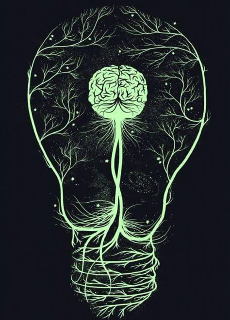 Cer Nocturn, Brain Art, Green Art Print, Medical Art, Green Art, Anatomy Art, Art And Illustration, A Drawing, Graffiti Art