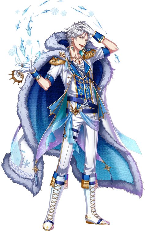 Yume 100, King Outfit, Magical Boy, Ice Princess, Game Character Design, Character Design Male, Anime Oc, Handsome Anime Guys