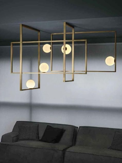 Amazing Lamps, Gold Ceiling Lamp, Beauty Place, Rectangular Chandelier, Kitchen Island Chandelier, Gold Ceiling, Bedroom Deco, Glass Ceiling Lamps, Rectangle Chandelier