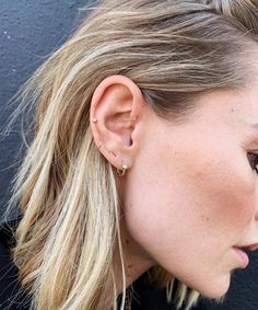 Infected Ear Piercing, Orbital Conch, Body Electric Tattoo, Constellation Piercing, Keith Thompson, Auricle Piercing, Ear Ideas, Constellation Piercings, Orbital Piercing