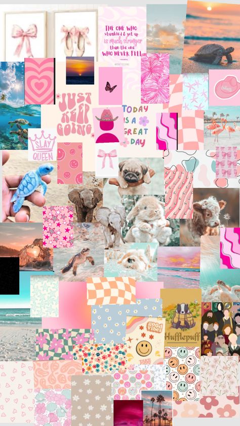 Preppy Collage, Cute Backgrounds, Collage, Pink, Quick Saves