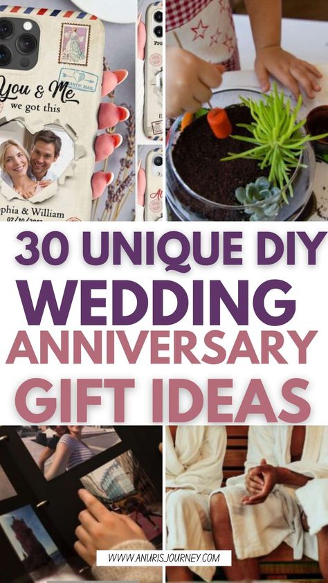 30 Creative DIY Gift Ideas for Anniversaries Handmade Wedding Anniversary Gifts, Anniversary Gift For Mom And Dad, Diy Wedding Anniversary Gifts, Romantic Scavenger Hunt, Diy Anniversary Cards, Homemade Anniversary Gifts, Diy Anniversary Gift, Unique Themes, Casting Kit