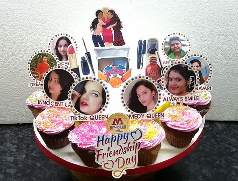 Friendship Day Cake Designs, Friendship Day Cake, Baker Cake, Happy Friendship, Happy Friendship Day, Friendship Day, Always Smile, Cake Toppings, Cake Designs