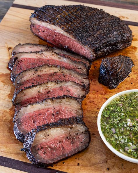 Juicy Reverse-Seared Picanha - Chiles and Smoke Smoked Picanha Recipe, How To Cook Picanha Steak, Picanha Steak Recipe Grill, Pichana Roast, Picanha Roast Recipe, Pichana Steak Recipe, Carnivore Seafood Recipes, Picanha Recipes, Brazilian Picanha Recipe