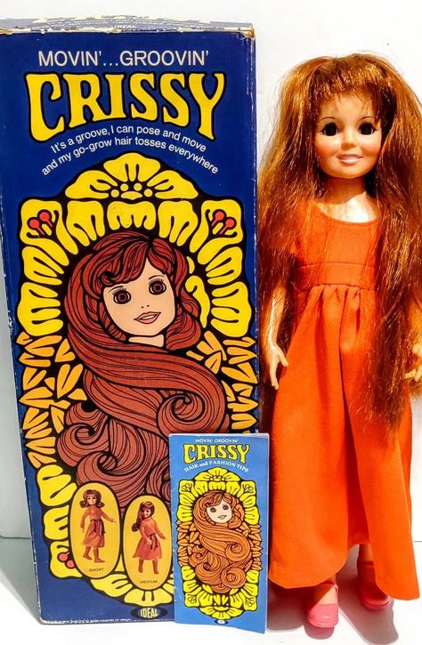 Vintage Crissy Movin Groovin Go Grows Hair Doll w/BOX BOOKLET 1971 Ideal WORKS | eBay Dolls From The 80s, 1970s Dolls, Tinker Toys, Hair Doll, Childhood Memories 70s, Girls Purse, Bear Doll, Vintage Doll, Antique Toys