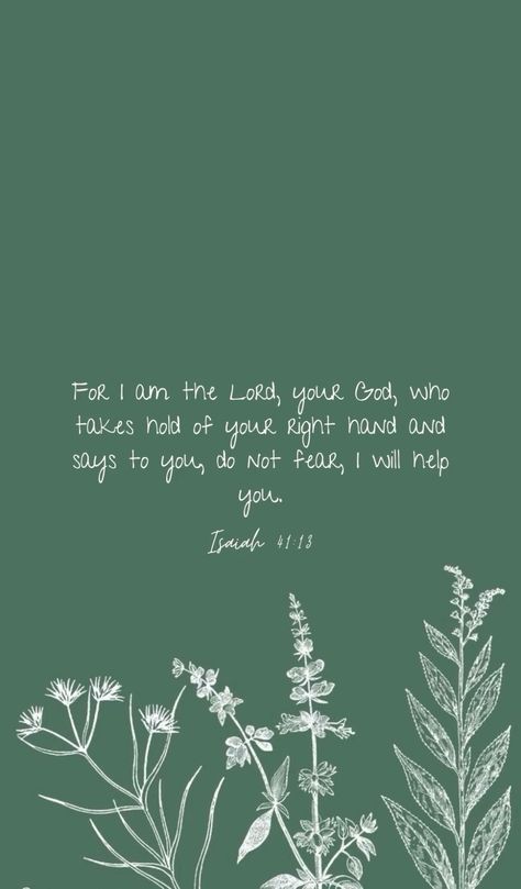 Isaiah 41:13 Wallpaper, Christian Instagram, Scripture Isaiah, Christian Thoughts, Short Bible Verses, Bible Verse Posters, Spiritual Stuff, Bible Quotes Wallpaper, Beautiful Bible Verses