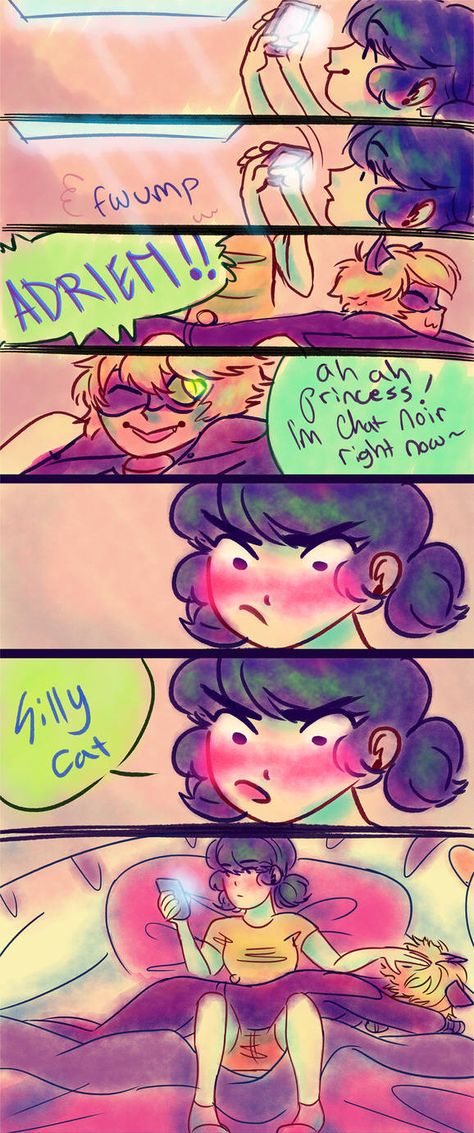 Post Reveal Ladynoir, Post Reveal Adrienette, Miraculous Ladybug Post Reveal, Miraculous Post Reveal, Miraculous Comic Marichat, Lady Noir Marinette, Marichat Comic, Mlb Comics, Lady Noir