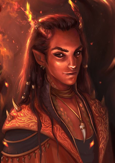 Tiefling Male, Tiefling Sorcerer, Fantasy Demon, Wattpad Cover, Ange Demon, Fantasy Portraits, A Prince, Fantasy Collection, Fantasy Pictures