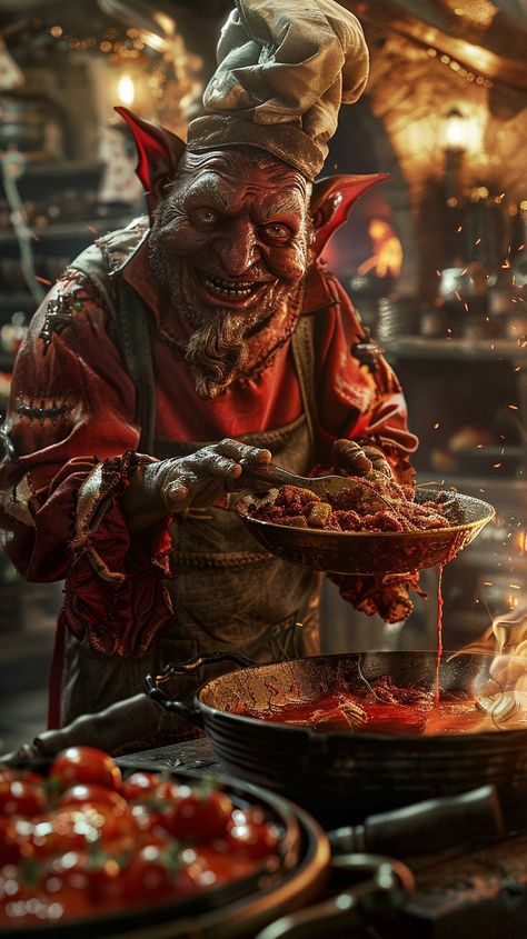 Goblin Culinary Expert: A whimsical goblin chef delights in the chaotic energy of a bustling fantasy kitchen. #goblin #chef #fantasy #kitchen #cooking #aiart #aiphoto #stockcake ⬇️ Download and 📝 Prompt 👉 https://ayr.app/l/fsAf Goblin Chef, Fantasy Chef, Fantasy Kitchen, Chaotic Energy, Kitchen Cooking, Free Photos, Royalty Free Images, High Quality Images, Chef