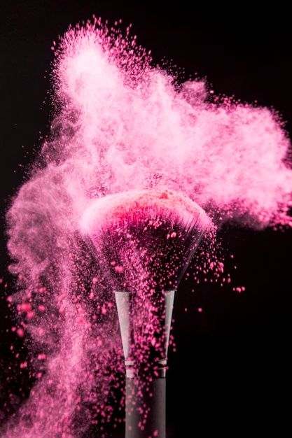 Makeup brush with scattered pink powder | Free Photo #Freepik #freephoto #background #design #pink #beauty Makeup Brush Background, Pink Makeup Aesthetic Wallpaper, Beauty Wallpaper Makeup, Makeup Pictures Wallpaper, Makeup Asthetic Background, Beauty Illustration Makeup, Pink Beauty Aesthetic, Wallpaper Makeup, Makeup Wallpaper