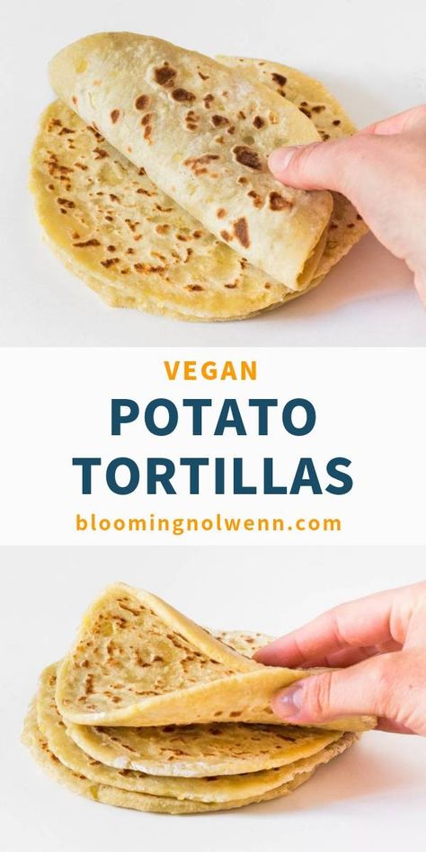 Potato Reset Recipes, Vegan Tortillas, Vegan Entertaining, Taco Tortilla, Starch Solution Recipes, Potato Diet, Vegan Potato Recipes, Plant Recipes, Vegan Tortilla