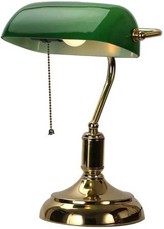 co Desk Light Retro Table Lamp,Bank Table Lamp Traditional Old-Fashioned Eye-Protection Green Reading Table Lights Nostalgic for Study Desk Work Bedroom Desk Lamp Green Glass Shade Bedside 38.5x23cm: Amazon.co.uk: Lighting | ShopLook Dark Academia Desk, Work Bedroom, Bedroom Desk Lamp, Dark Academia Office, Dark Academia Room Ideas, Academia Bedroom, Dark Academia Room, Academia Room, Lamp Green