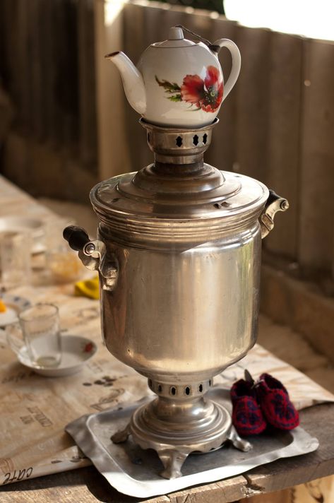 water boiler, keeps water hot, used for tea, community, hosted events, chai, tea ceremony Army Room Decor, Army Room, Water Boiler, Tea Culture, Chai Tea, Tea Ritual, Interesting Information, Tea Rituals, Absinthe Fountain