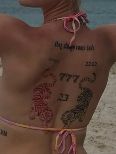 As you might've realized from our publications on the Facebook group 'What in the $20 wish tattoo machine is this?' or the 'That's It, I'm Inkshaming' group, sadly, subpar tattoos are pretty common. Which makes the good ones even more admirable. Double Tiger Back Tattoo, Amor Back Tattoo, Tigers On Stomach Tattoo, 2 Tigers Back Tattoo, Lower Back Tiger Tattoo, Tiger On Back Tattoo, Two Tigers Back Tattoo, Tiger Tattoo Back Woman, Back Tattoo Women Patchwork