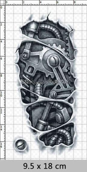 Tattoo Crane, Piston Tattoo, Biomechanical Tattoo Design, Robot Tattoo, Tatoo 3d, Gear Tattoo, Mechanic Tattoo, Biomechanical Tattoo, 3d Tattoo