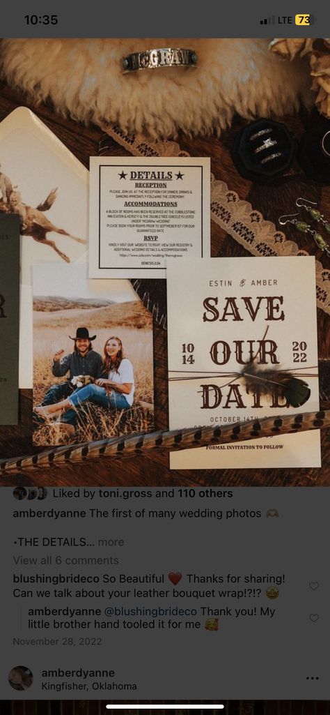 Boho Western Invitations, Western Wedding Vows, Diy Western Wedding Invitations, Western Save The Date Cards, Modern Western Wedding Invitations, Save The Date Western Ideas, Western Vow Renewal Ideas, Western Wedding Invitations Rustic, Western Save The Date Ideas