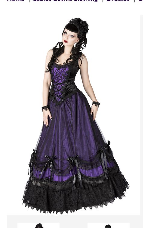 Purple Gothic Prom Dress, Purple Gothic Dress, Gothic Prom Dresses, Gothic Prom, Gothic Prom Dress, Mode Purple, Purple Gothic, Fall Fashion Skirts, Purple Prom