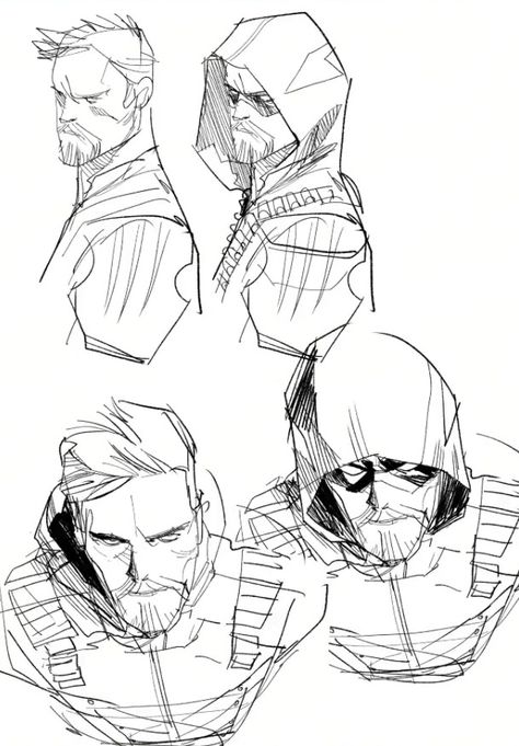 Arrow Concept Art, Faces Anatomy, Sketches Cartoon, Superhero Sketches, Otto Schmidt, Arrow Art, Dc Rebirth, 얼굴 드로잉, Some Sketches