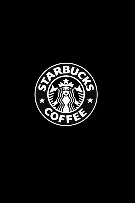 Starbucks Black Wallpaper, Starbucks Highlight Cover, Black Starbucks Icon, Starbucks Logo Wallpapers, Black Widgetsmith Aesthetic, Starbucks Icon, Gboard Keyboard Theme Aesthetic, Biker Logo Design, Black Starbucks