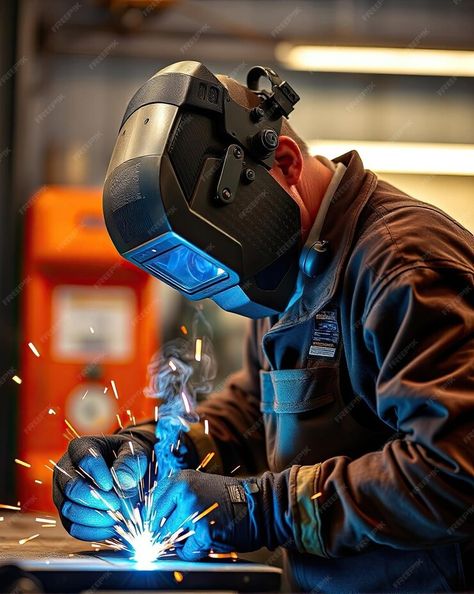 Hardworking welder working from a construction firm | Premium AI-generated image Construction Firm