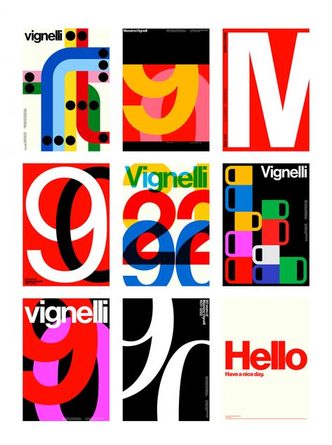 Colorful Typography Poster, Subway Graphic Design, Contrast Graphic Design, Graphic Design Composition, Famous Graphic Designers, Portfolio Typography, Contrast Composition, Typography Composition, Vignelli Design